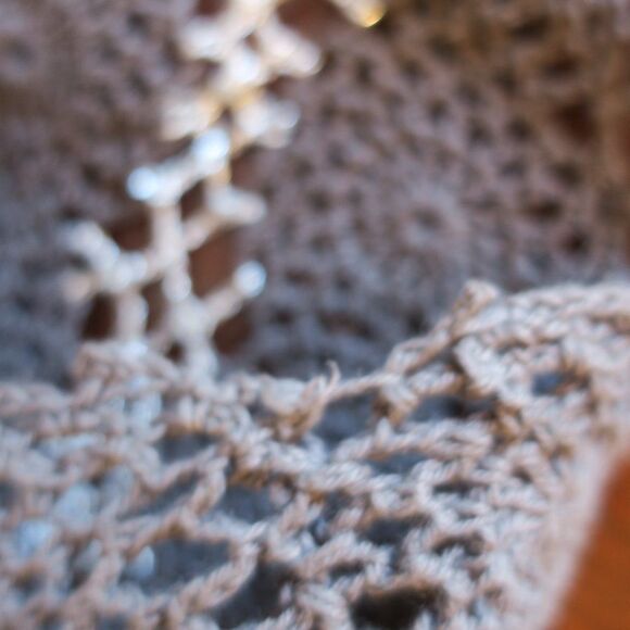 NWT SUGARLIPS silk crochet dress grey silve eyelet Sml babydoll y2k fairy - Picture 15 of 15